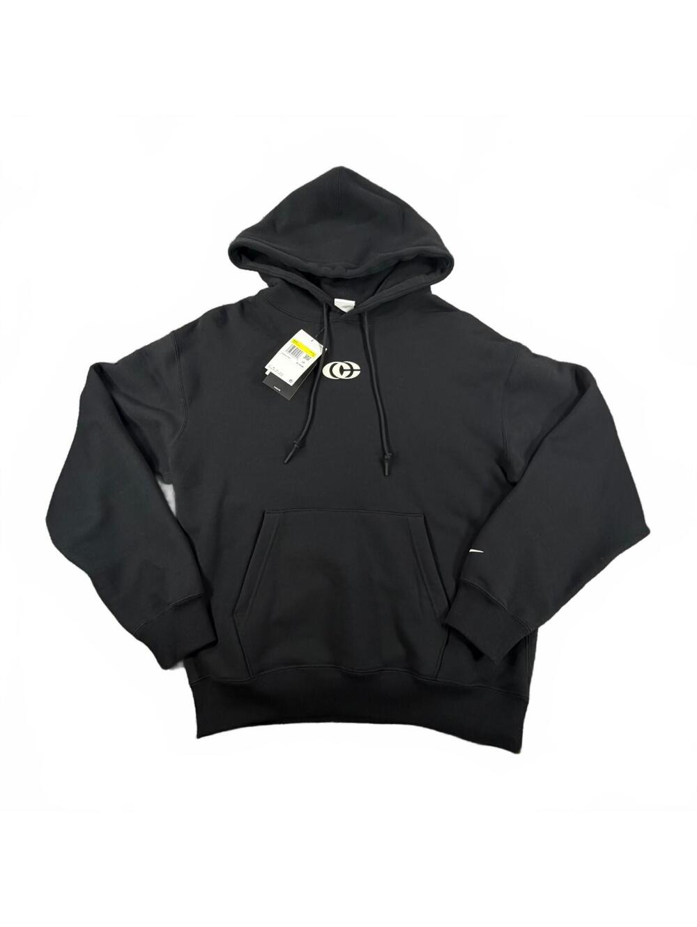 Nike Men's Caitlin Clark Black Pullover Hoodie Loose Fit Fleece Size S NWT